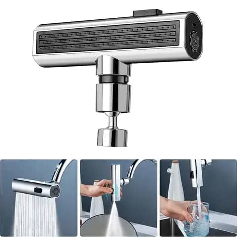 3-in-1 Rotating Kitchen Faucet Aerator