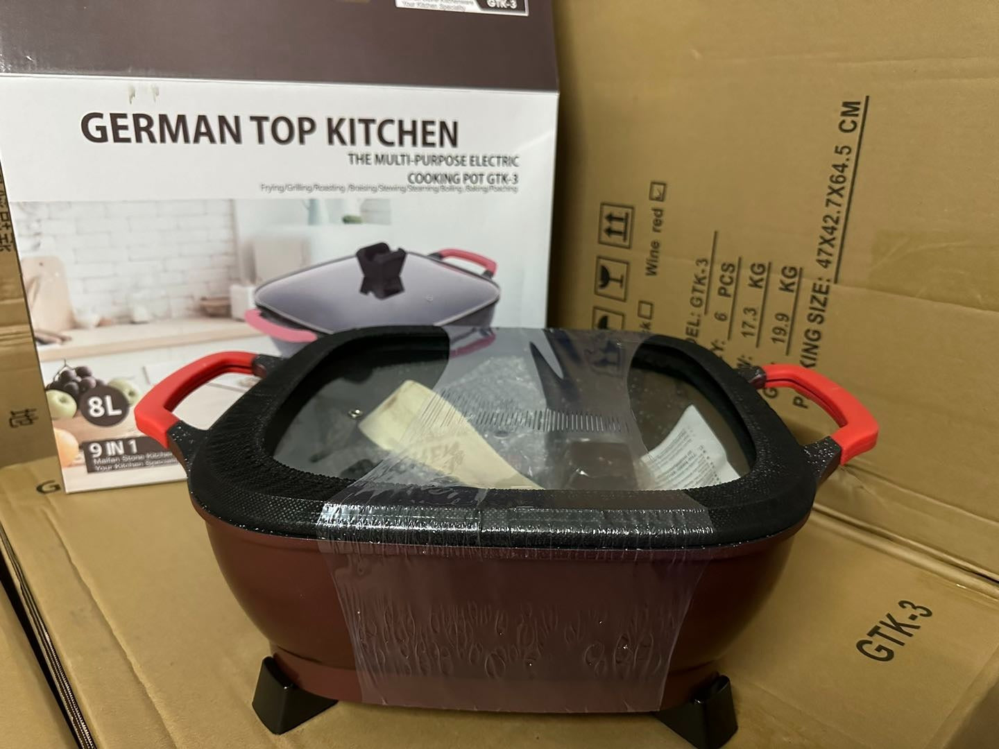 German Top Electric Kitchen 9-in-1 Multi-Cooker