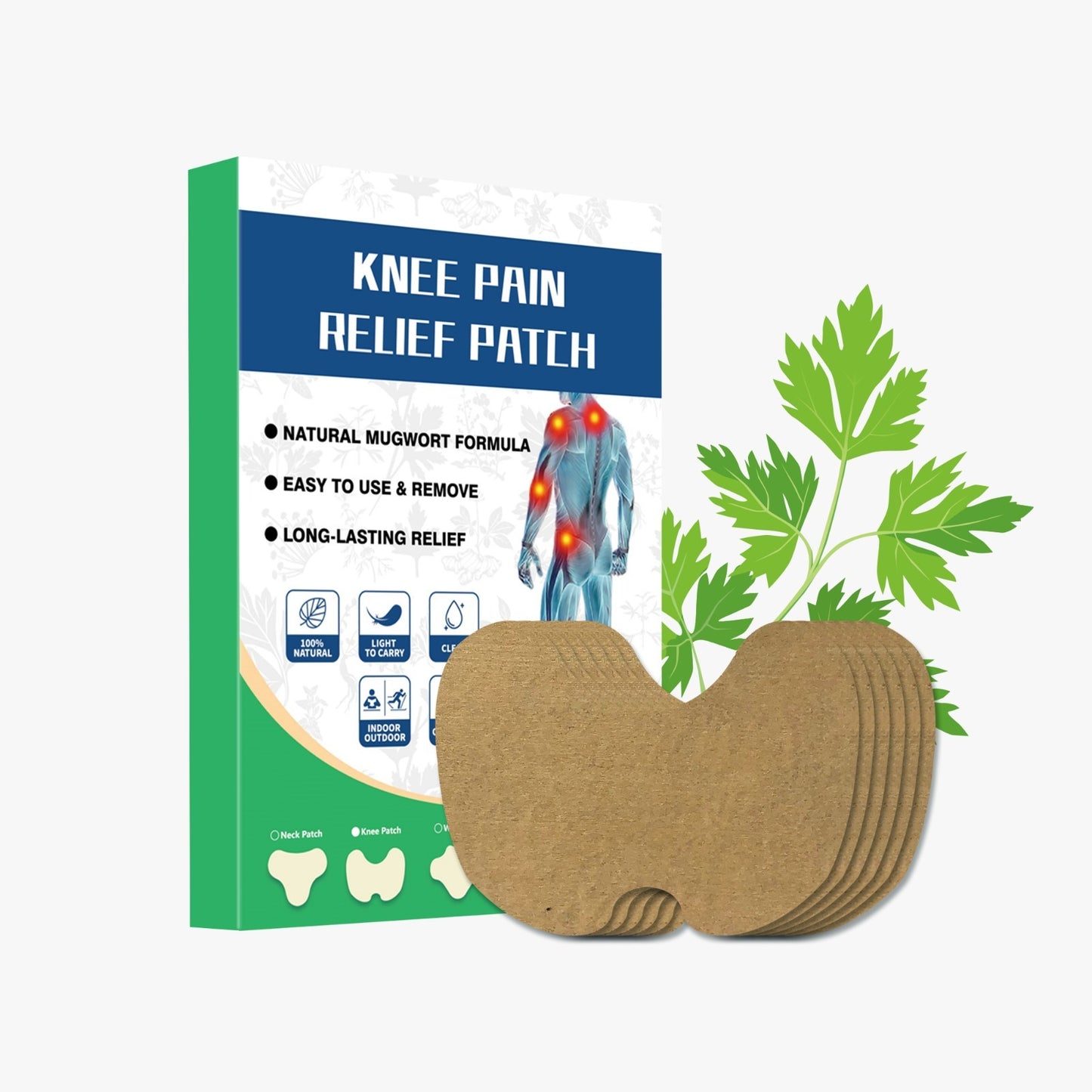 Natural Mugwort Knee Pain Relief Patches