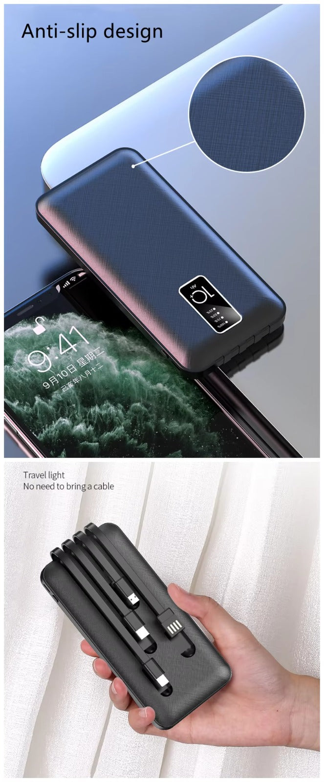 Portable 10000mAh Power Bank