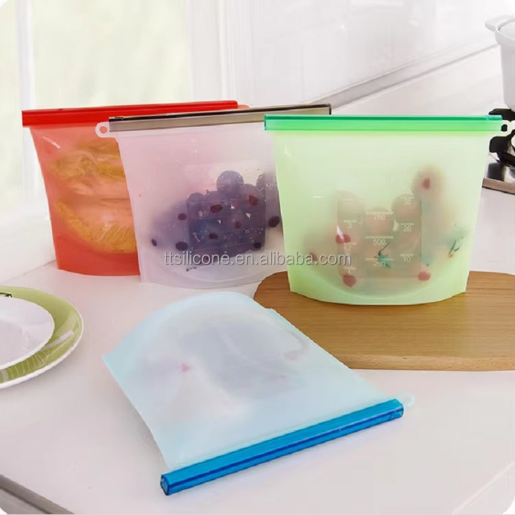 Reusable Silicone Food Storage Bags