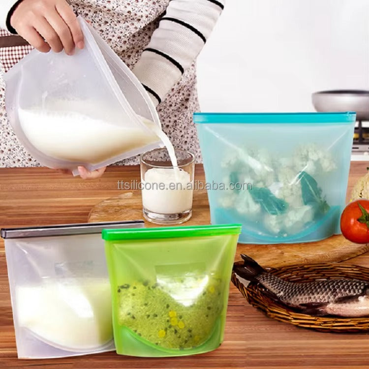 Reusable Silicone Food Storage Bags