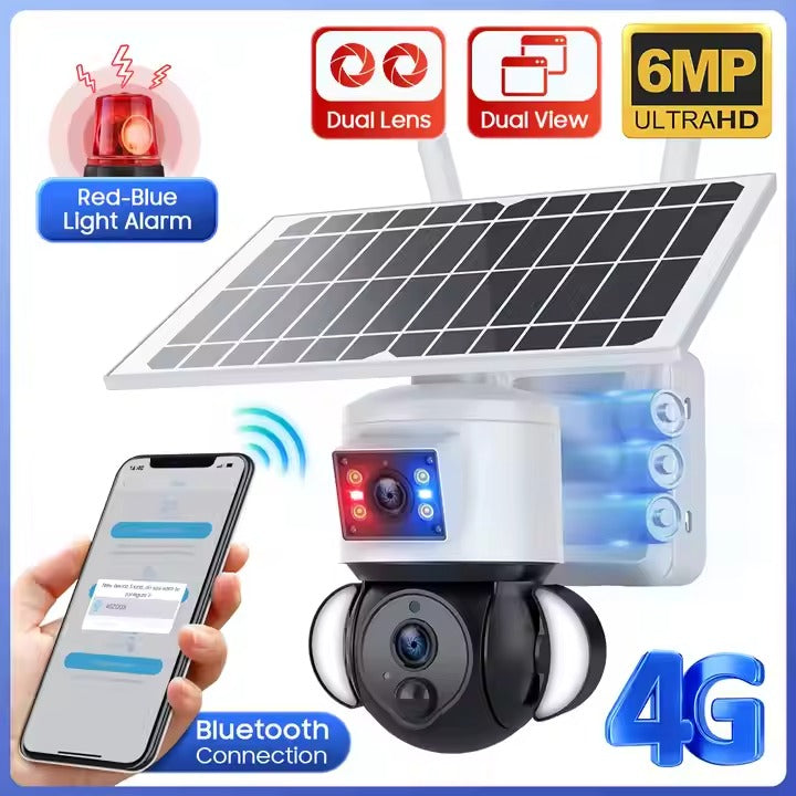 Solar-Powered 4G WiFi Security Camera