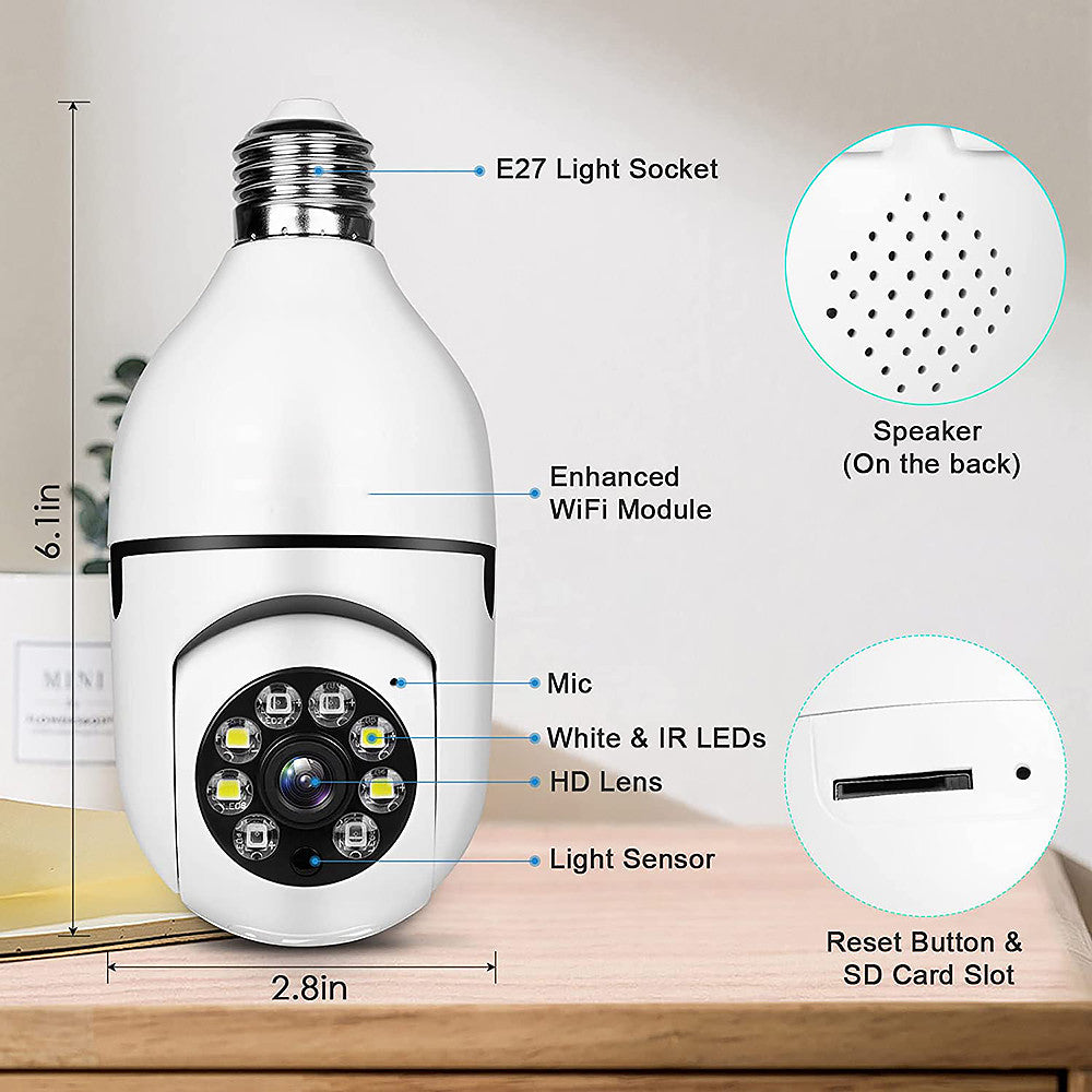 Telit Mall Smart Bulb WiFi Camera