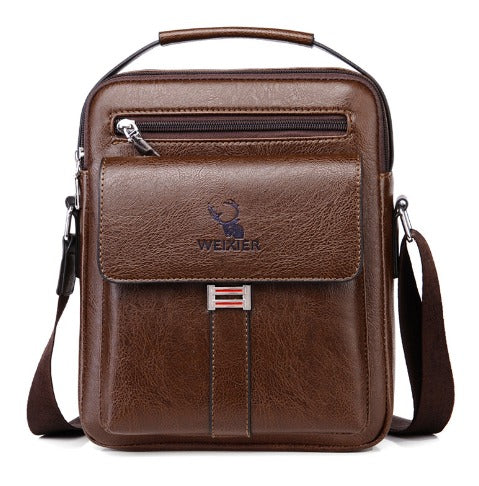 WEIXIER Vintage Leather Messenger Bag