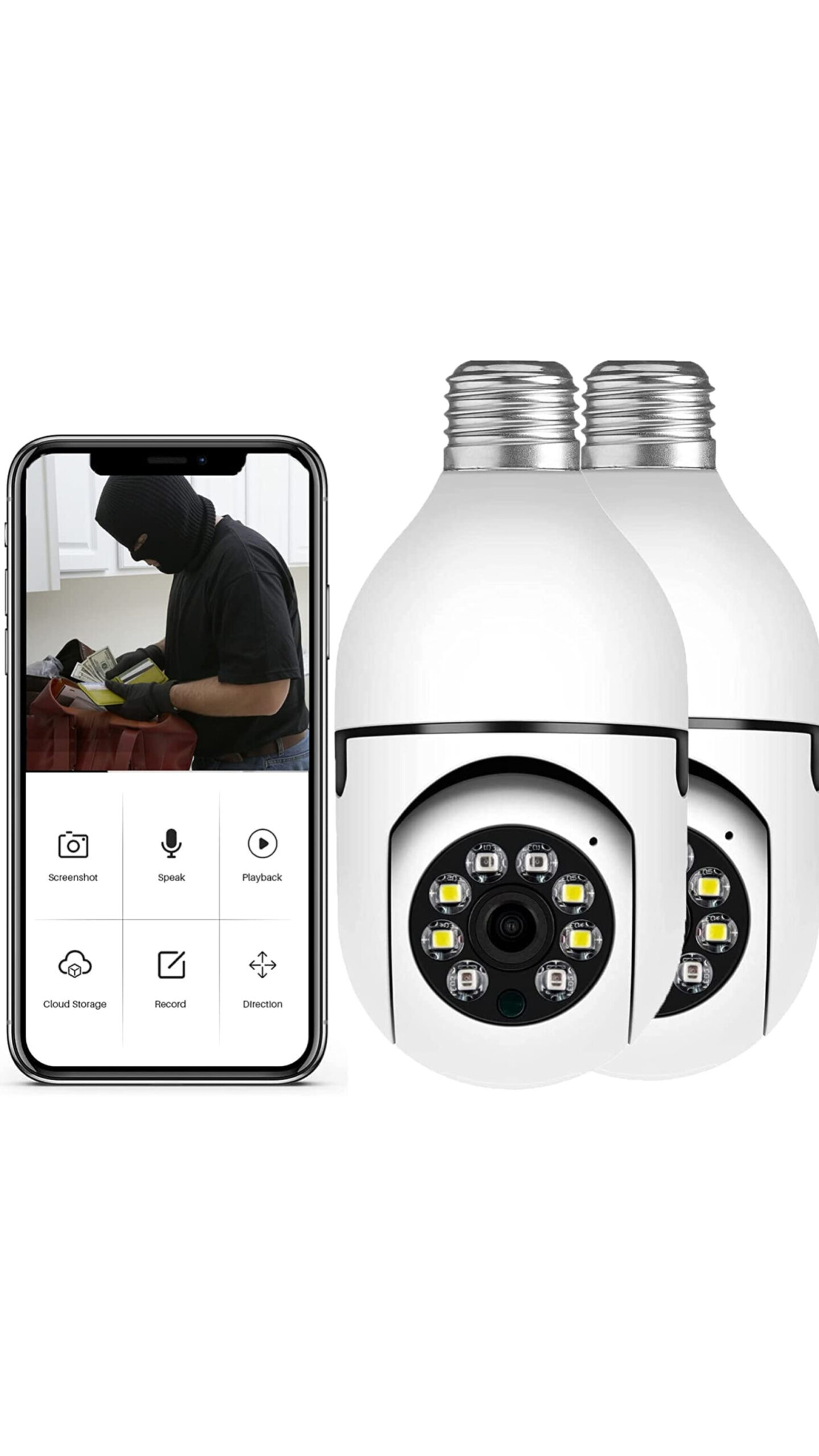 CCTV Bulb Camera – 360° WiFi