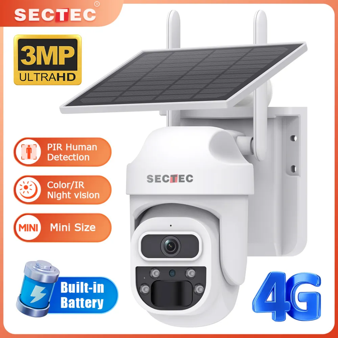 3MP Solar 4G CCTV Camera