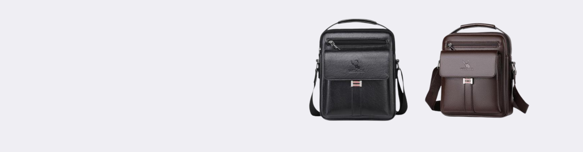  Men’s Genuine Leather Shoulder Strap Bag