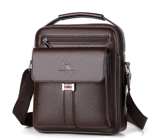 Men’s Genuine Leather Shoulder Strap Bag