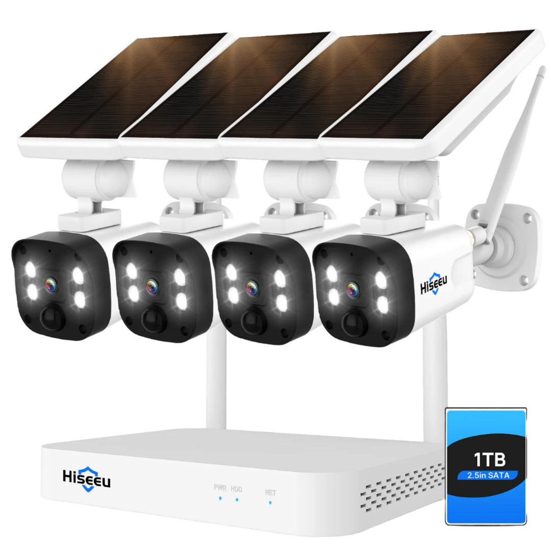 3MP WiFi CCTV Camera Set – 4 Cameras + 16CH 1TB NVR | Indoor & Outdoor Surveillance System