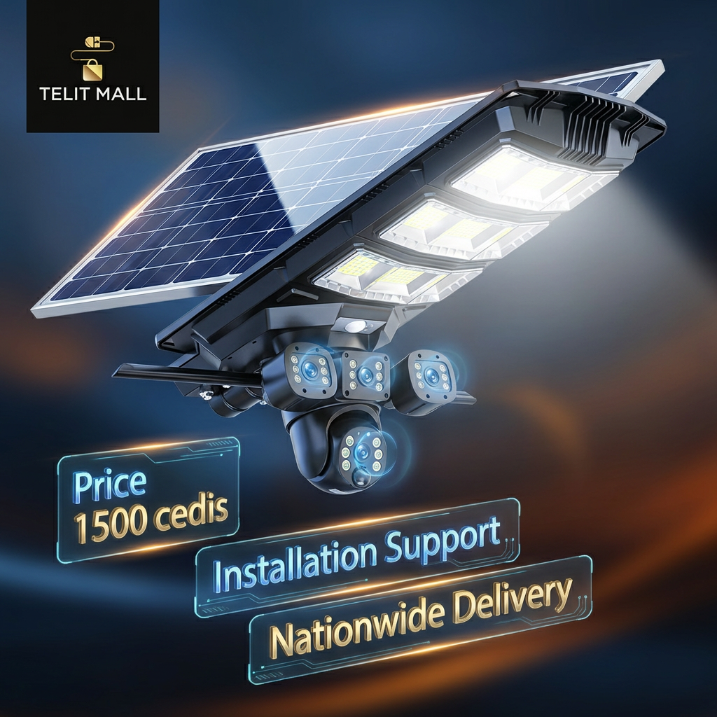 8MP Dual Lens Solar 4G CCTG + 450W Solar Street Light